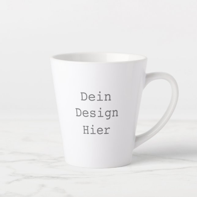 Gestalte deine eigene 0,34l Latte Tasse (Rechts)