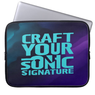 Gestalte deine Klangsignatur Laptopschutzhülle