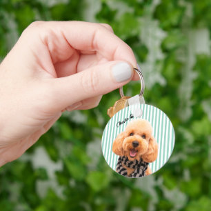 Gestalte deinen eigenen Hund mit Foto und Namen Schlüsselanhänger