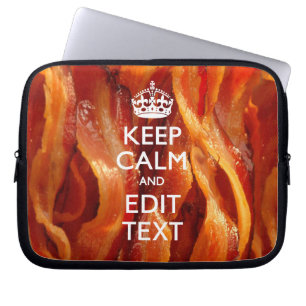 Gestalten Sie dies mit Behalten Ruhe und Bacon-Dek Laptopschutzhülle