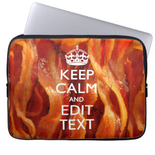 Gestalten Sie dies mit Behalten Ruhe und Bacon-Dek Laptopschutzhülle