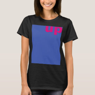 Gestalten Sie einfach "Rechteck blau nach oben" + T-Shirt