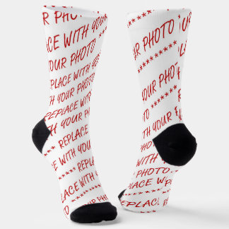 Gestalten Sie es! Fügen Sie Ihre Kunst oder Ihr Fo Socken