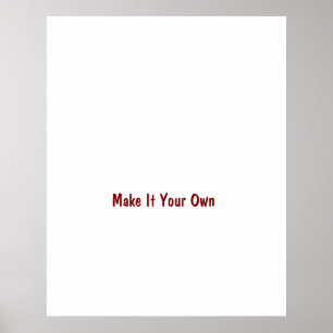 Gestalten Sie es nach Ihren Wünschen 60 cm x 75 cm Poster