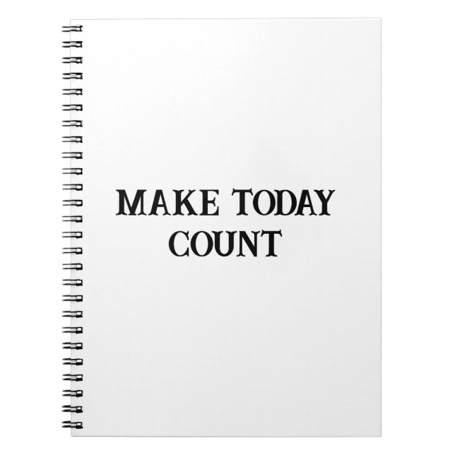 Gestalten Sie heute Motivierend Notebook Notizblock (Vorderseite)