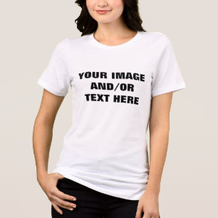 Gestalten Sie hier Ihr eigenes Bild individuell. Tri-Blend Shirt