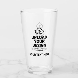 Gestalten Sie Ihr eigenes Grafik und Text Glas