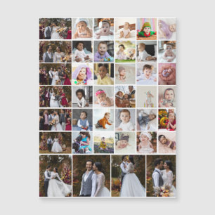 Gestalten Sie Ihre eigene Foto-Collage mit 40 Foto Magnetkarte
