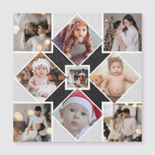 Gestalten Sie Ihre eigene Fotocollage mit 9 Fotos Magneteinladung