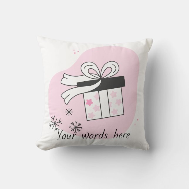 Gestalten Sie Ihre eigene Geschenkboxen & Schneefl Kissen (Vorderseite)