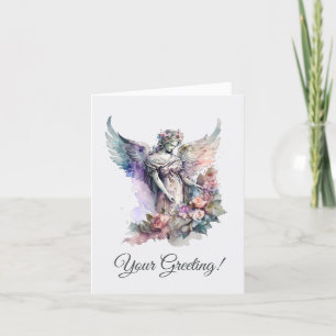 Gestalten Sie Ihre eigene romantische Rose Angel W Feiertagskarte
