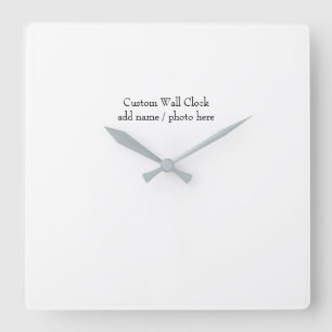 Gestalten Sie Ihre eigene Wohnung  Quadratische Wanduhr