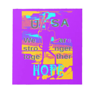 Gestalten Sie Ihre USA - hoffen wir gemeinsam Notizblock