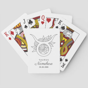 Gestalten Sie Ihren eigenen eleganten Schwarz & We Spielkarten