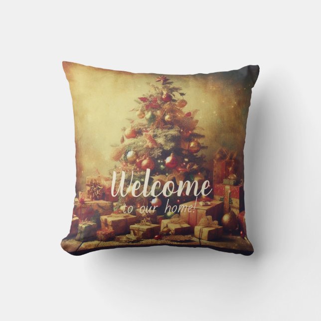 Gestalten Sie Ihren eigenen romantischen Weihnacht Kissen (Vorderseite)