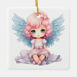 Gestalten Sie Ihren eigenen süßen Weihnachtsgel Keramikornament