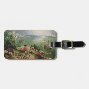 Gestalten Sie mit dem Fall von Ikarus, c.1555 Gepäckanhänger