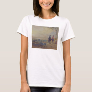 Gestalten Sie mit dem See und zwei Zahlen T-Shirt