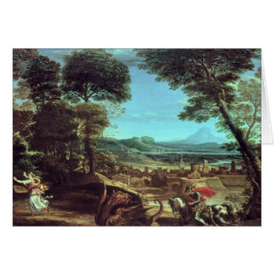 Gestalten Sie mit St George und dem Drachen,