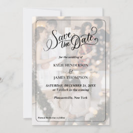 Gestalten Sie Save the Date Ihre eigene 3 FotoColl Einladung