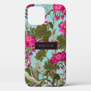 Gestalten Sie Schal mit Geranien und wilden Blume. Case-Mate iPhone Hülle