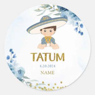 GESTALTET RUNDER AUFKLEBER