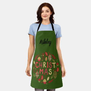 Gestaltet. Weihnachten. Schürze