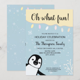 Gestaltet | Weihnachts-Party Feiertage | Spaß Einladung
