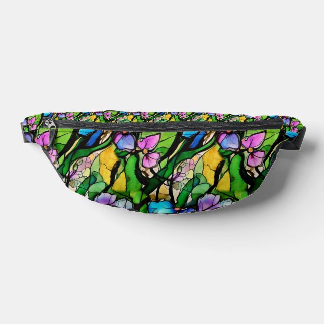 Gestaltete Glasblumen Bauchtasche (Ablage )