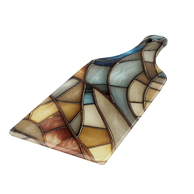 Gestaltete Glaswaagen Schneidebrett (Ecke)