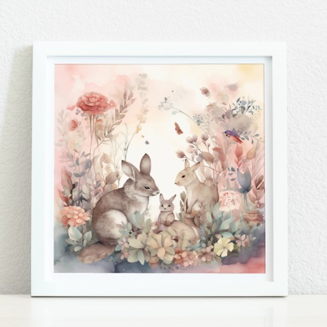 GESTALTETE HOLZDEKOR IM KINDERZIMMER POSTER (ENCHANTED WOODLAND NURSERY DECOR)