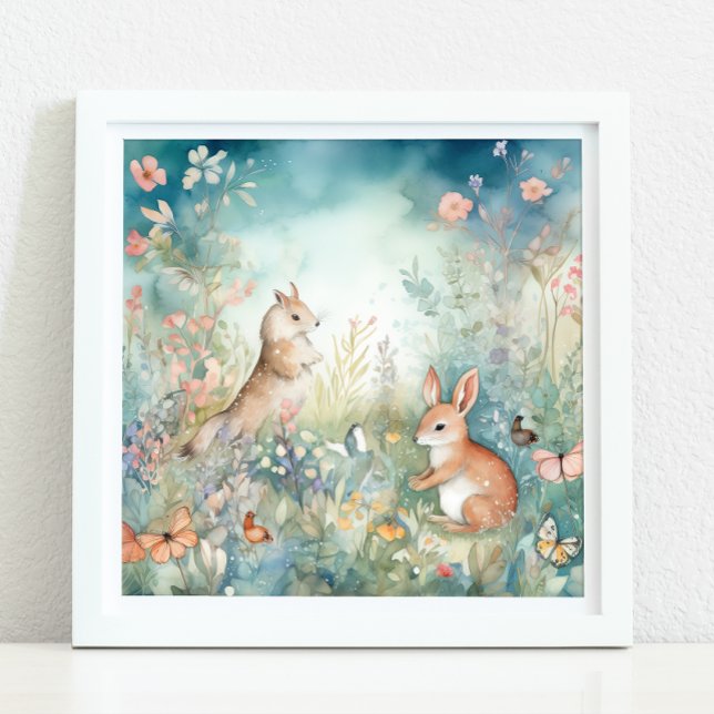 GESTALTETE HOLZDEKOR IM KINDERZIMMER POSTER (ENCHANTED WOODLAND NURSERY DECOR)