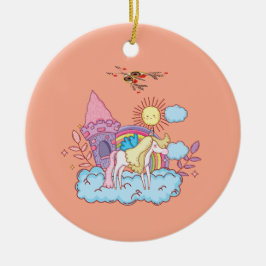 Gestaltete und spielerische Art Keramik Ornament