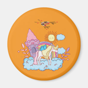 Gestaltete und spielerische Art Magnet