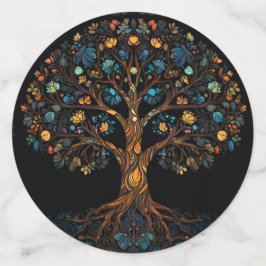 Gestalteter Glasmosaikbaum Konfetti