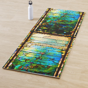 Gestaltetes Glas Tiffany Fenster Seesterne Meer Yogamatte