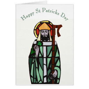 Gestaltetes Glasfenster Design von St Patrick