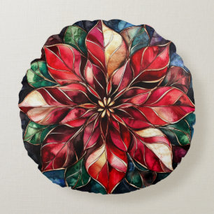 Gestaltetes Glassrost Kissen - Holiday Floral