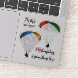 Gestaltetes Paraglider-Schmelzkleber Vinyl Aufkleber