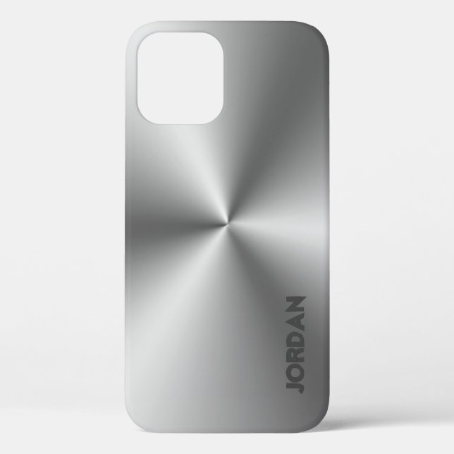 Gestaltloser StahlLook Case-Mate iPhone Hülle (Rückseite)