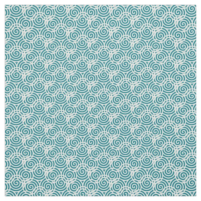 Gestaltstoff aus weißem Dreifach-Spiral Stoff (Muster)