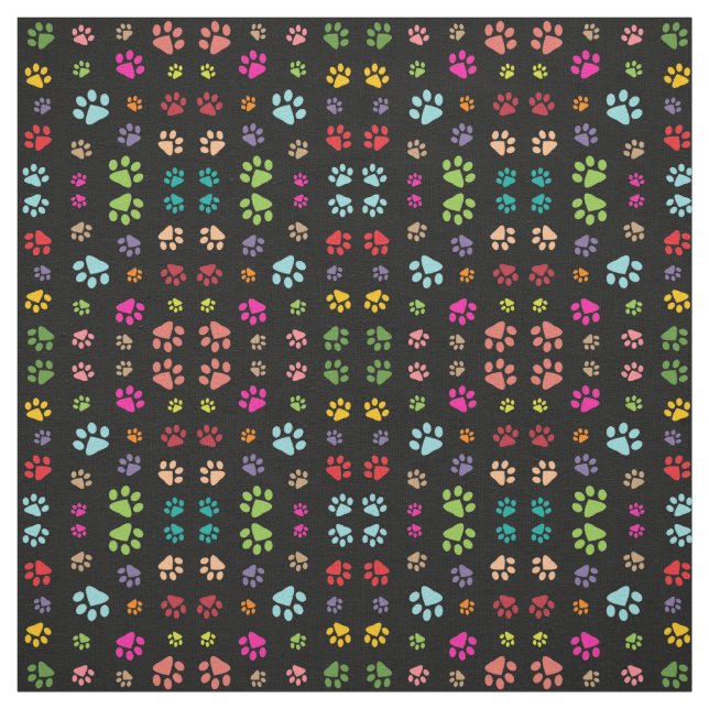 Gestaltstoff für farbige Paw-Prints Stoff (Muster)
