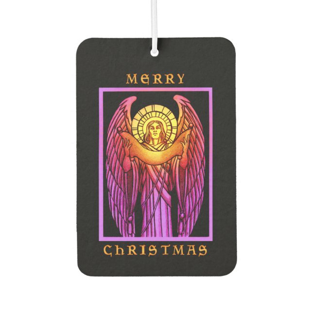 Gestaltter Glass Angel Autolufterfrischer (Vorderseite)