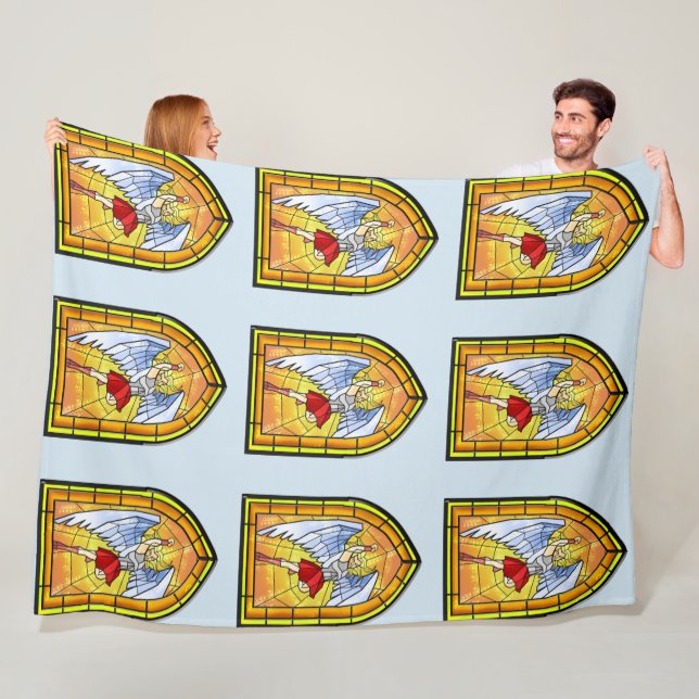 Gestaltter Glass Angel Fleecedecke (Beispiel)