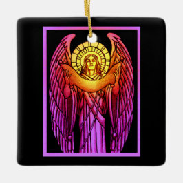 Gestaltter Glass Angel Keramikornament