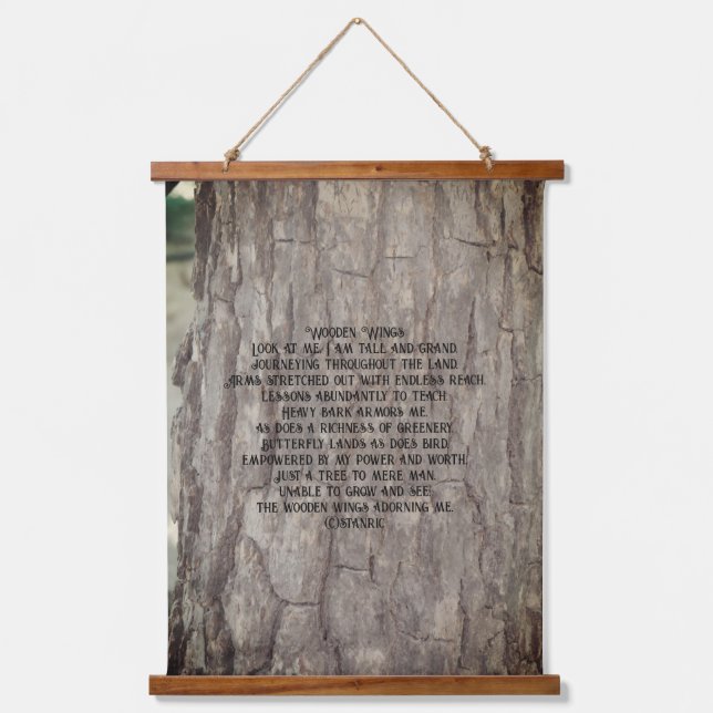 GESTALTUNG AUS HOLZ WANDTEPPICH MIT HOLZRAHMEN (Vorderseite)