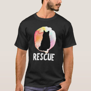 Gestaltung der Adoption der Katze Vintag Retro Sun T-Shirt