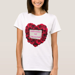 Gestaltung der Blume der Liebe für die Valentine T-Shirt
