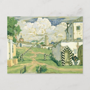 Gestaltung der Bühne für Alexander Ostrowskis Stüc Postkarte