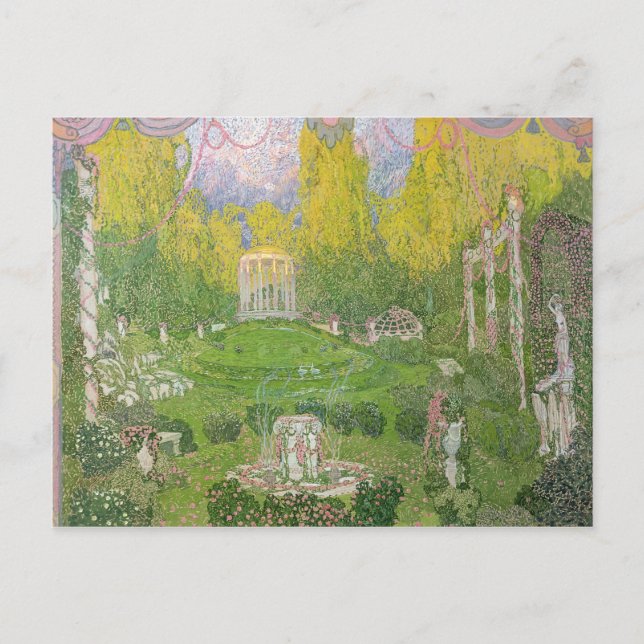 Gestaltung der Bühne für die Oper "Orpheo ed Eurid Postkarte (Vorderseite)